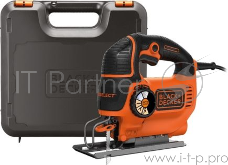 Лобзик BLACK & DECKER KS801SEK-QS 550Вт глуб.80мм рег.скор. наклон подошвы глуб.80мм чемодан