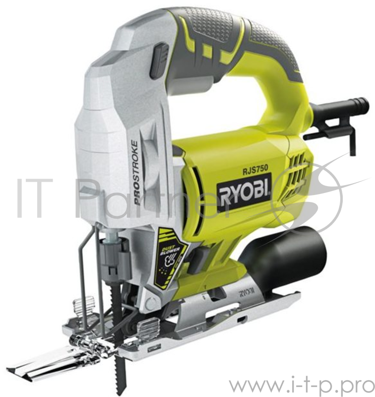 Лобзик RYOBI RJS750G 500Вт 0-3000ход/мин 75мм-дер, 6мм-мет