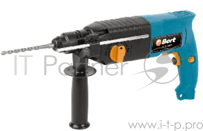 Перфоратор BORT BHD-700-P Мощность 700 Вт, Диаметр сверления: бетон 24 мм, патрон SDS+, Диаметр сверления: дерево 30 мм, Вес изделия 2,85 кг, Диаметр сверления: металл 13 мм, энергия удара 3,0 Дж, реверс, Тип расположения двигателя Горизонтальный, Ве