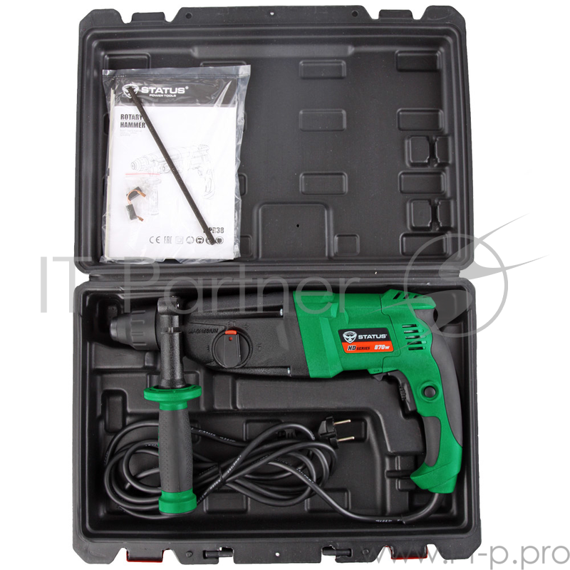Перфоратор STATUS MPR38 870Вт 0-1300об/мин реверс энергия удара 3,5 Дж + кейс