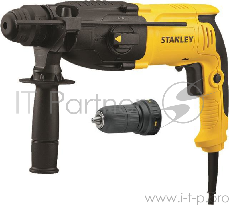 Перфоратор STANLEY SHR264K-RU SDS-plus 26 мм 800Вт 3.4Дж 3режима БЗП 13мм