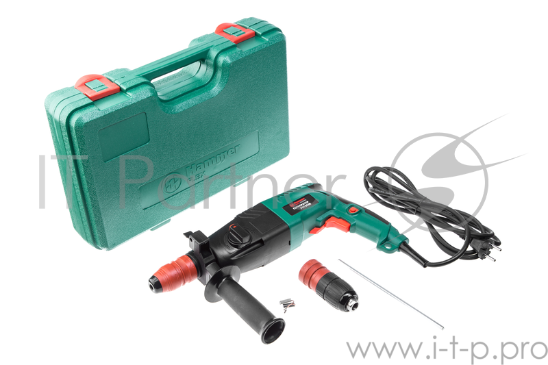 Перфоратор Hammer Flex PRT650В 650 Вт SDS+ 24мм 0-1000об/мин 2.2Дж 3 режима кейс сменный патрон