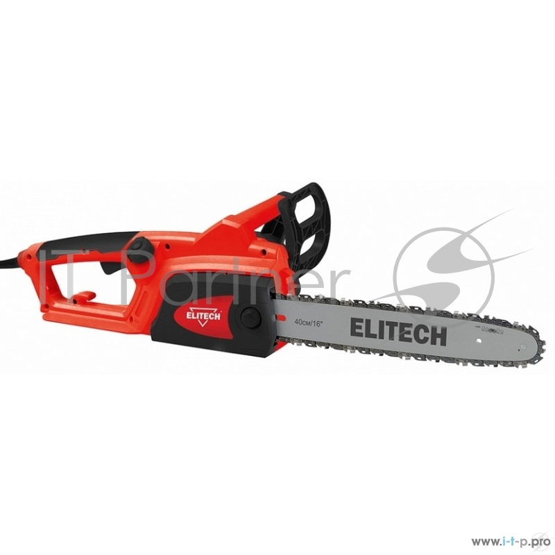 Пила цепная ELITECH 181839 ЭП 2000/16П , мощность 2000 Вт, Вес 5 кг, Габаритные размеры 860х260х190 мм, Длина кабеля 0,25 м, Подача масла: автомат, Длина шины 400 мм, Шаг зубьев цепи 3/8