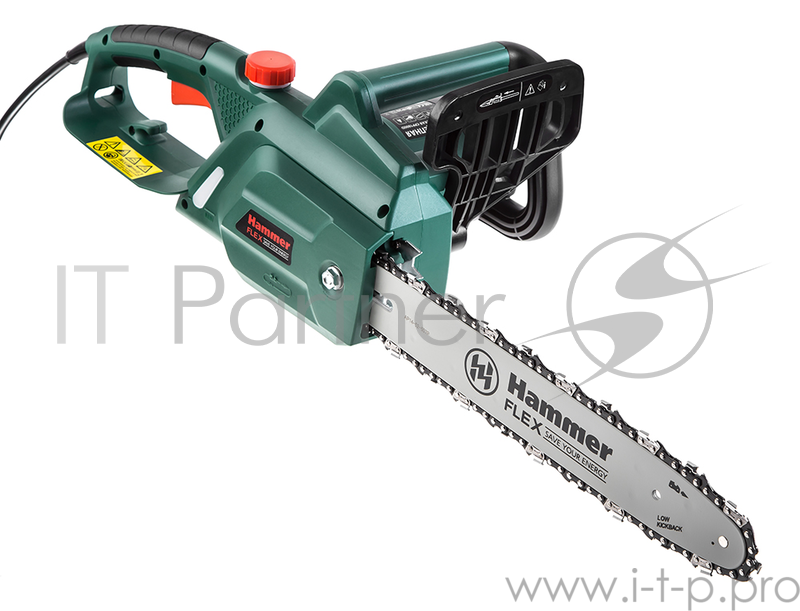 Пила цепная Hammer Flex CPP1800D 1800Вт 840м/мин шина 14'' цепь 3/8''-1.3мм-52