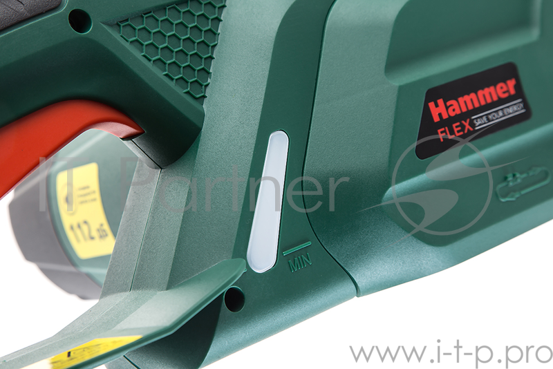 Пила цепная Hammer Flex CPP1800D 1800Вт 840м/мин шина 14'' цепь 3/8''-1.3мм-52