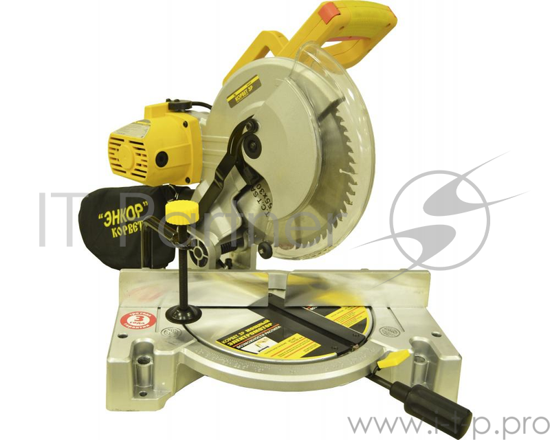 Пила торцовочная ЭНКОР Корвет-3Р 1650Вт 6000об/мин круг 255x30х16мм гл.пропила 63мм