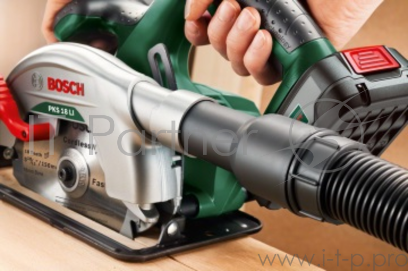 Аккумуляторная дисковая пила BOSCH PKS 18 LI (0.603.3B1.302) 18В 1х2.0Ач 3800об/мин глубина Ф150х16