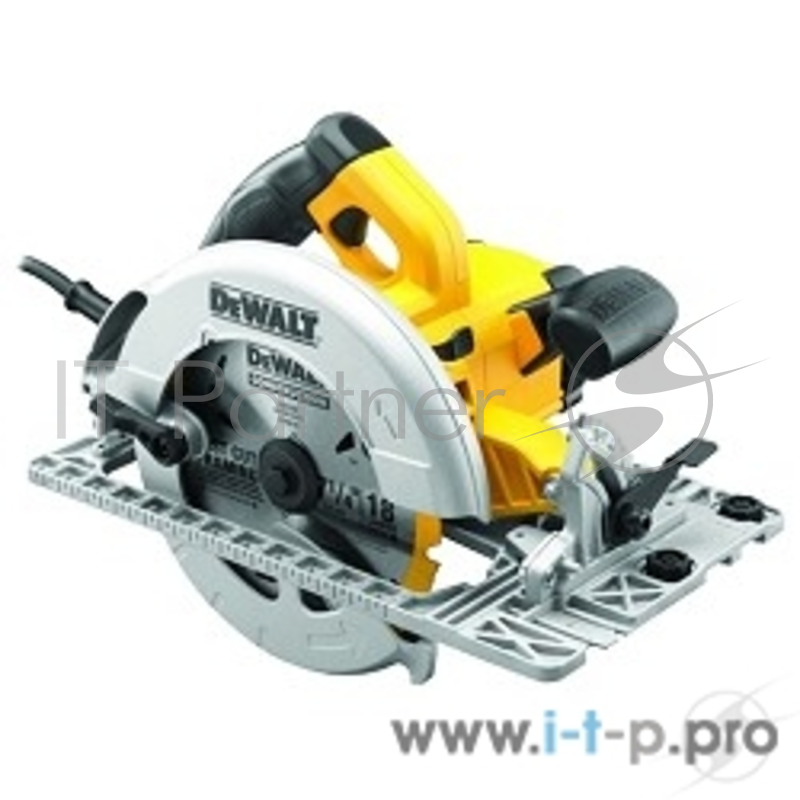 Пила циркулярная DeWALT DWE576К 1600Вт 5200об/мин 190x30мм макс.пропил 61мм в кейсе, для напр.шин