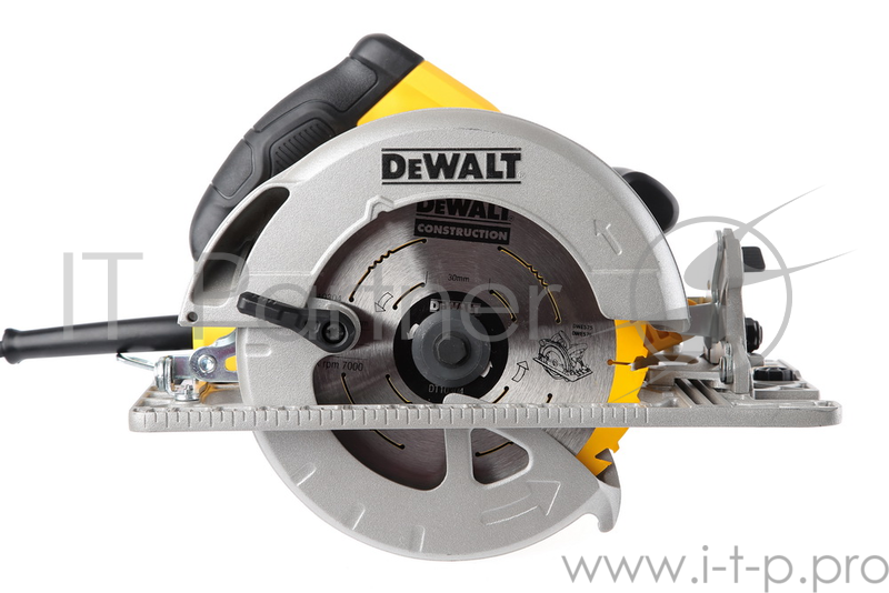 Пила циркулярная DeWALT DWE576К 1600Вт 5200об/мин 190x30мм макс.пропил 61мм в кейсе, для напр.шин