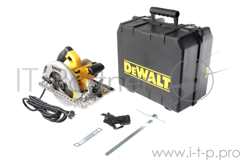 Пила циркулярная DeWALT DWE576К 1600Вт 5200об/мин 190x30мм макс.пропил 61мм в кейсе, для напр.шин