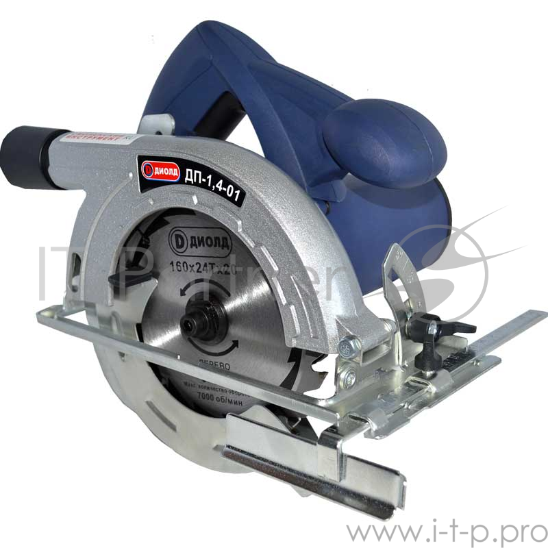 Пила циркулярная ДИОЛД ДП-1,4-01 1400Вт 5000об/мин глуб.55мм диск160х2х20мм 3.6кг