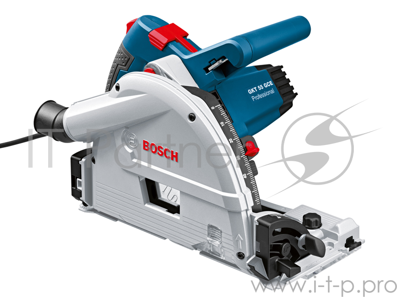 Пила циркулярная BOSCH GKT 55 GCE (0.601.675.000) 1400Вт 3600-6250об/мин 165х20мм пр.57мм ПОГРУЖНАЯ