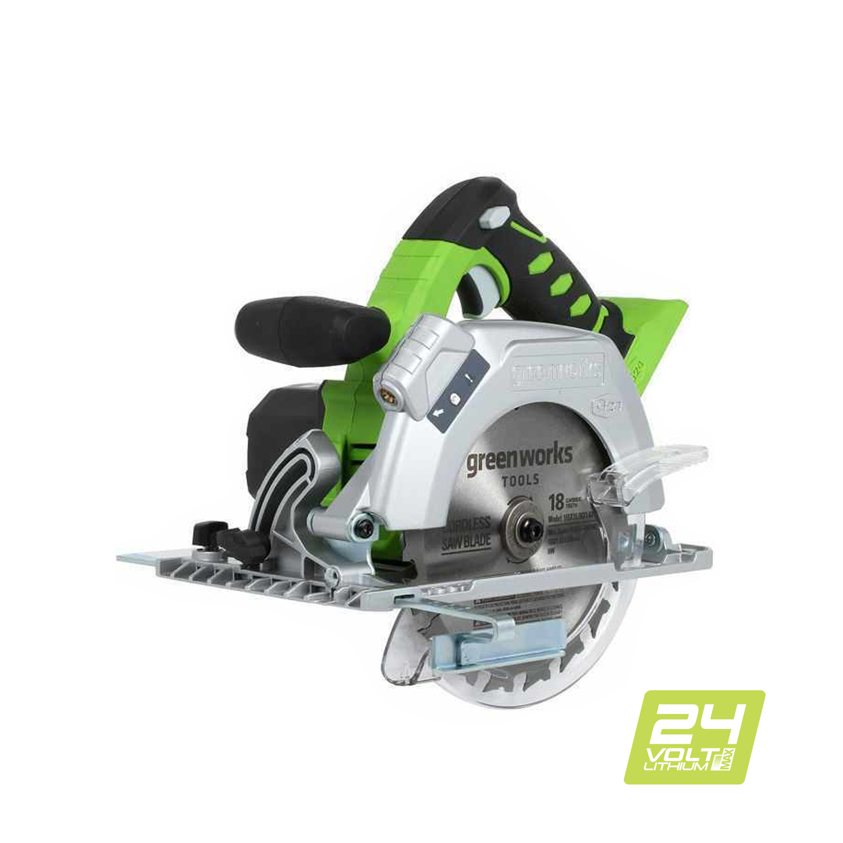 Пила циркулярная GREENWORKS 1500107 24в g24 глубина 54мм 165мм (БЕЗ АККУМ и ЗУ)