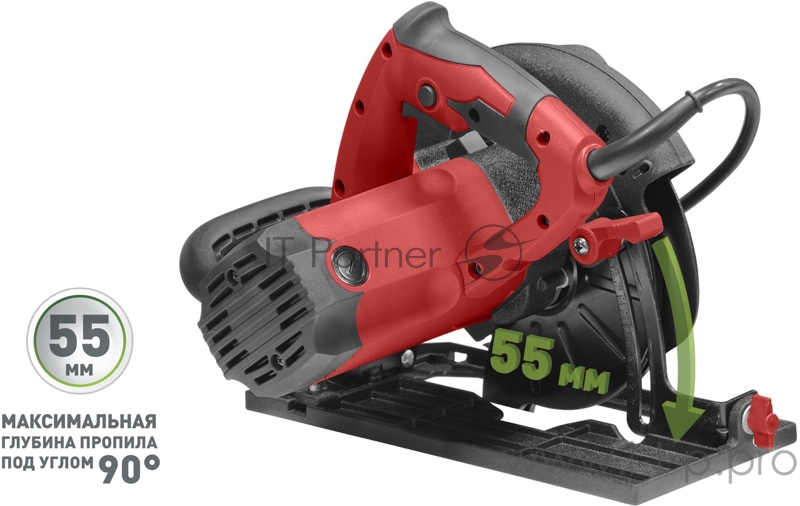 Пила циркулярная ПАРМА 165Д 1500Вт д.165/20мм литое основание