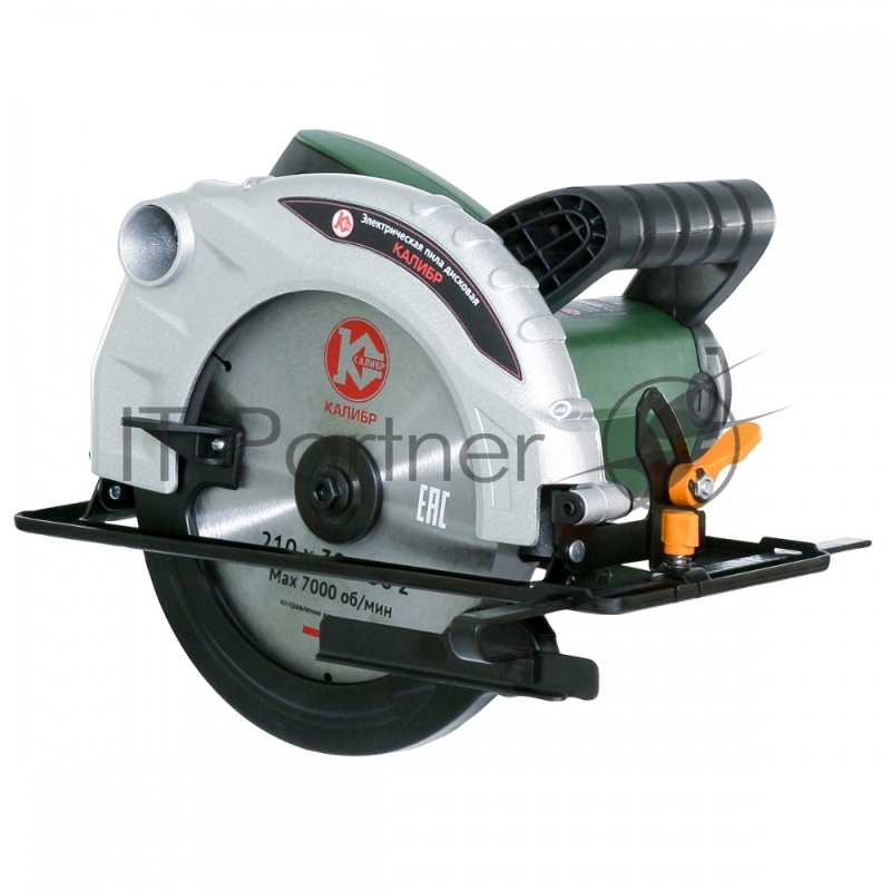 Пила циркулярная КАЛИБР ЭПД-1800/210 1800Вт, 4500 об/мин, глубина пропила 70 мм