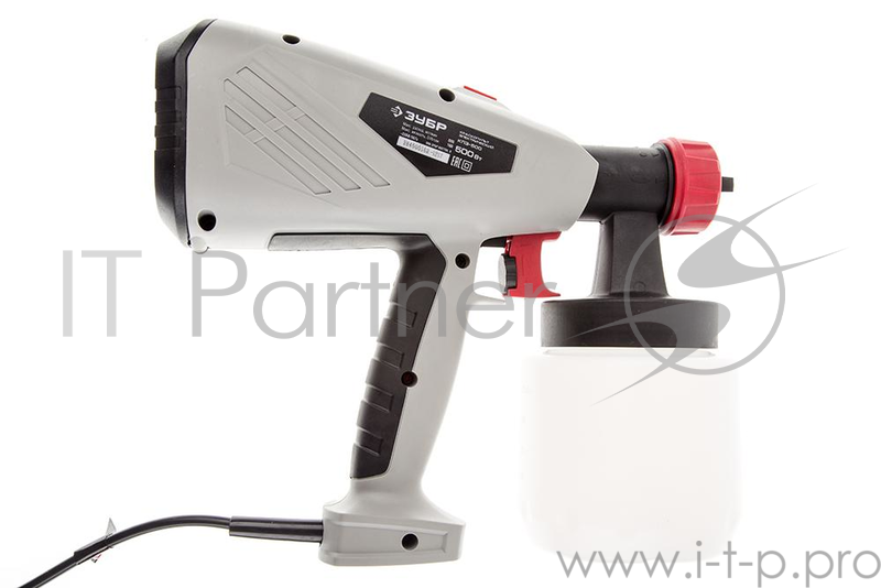 Краскопульты, аэрографы Краскопульт ЗУБР МАСТЕР электрический, 500 Вт, HVLP, 0.8 л, краскоперенос 0-800 мл/мин, вязкость краски 100 DIN/сек, сопло 2.6мм