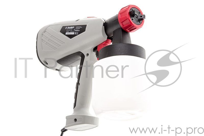 Краскопульты, аэрографы Краскопульт ЗУБР МАСТЕР электрический, 500 Вт, HVLP, 0.8 л, краскоперенос 0-800 мл/мин, вязкость краски 100 DIN/сек, сопло 2.6мм