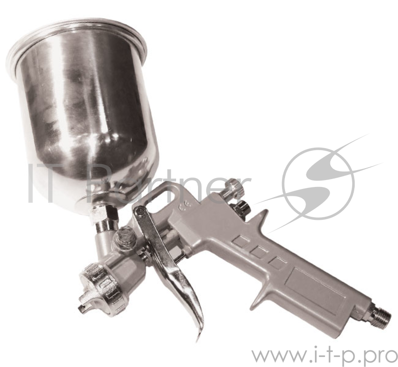Краскораспылитель SANTOOL 110403 верхний метал. бачок 0.6л диаметр сопла 1.2, 1.5 и 1.8мм