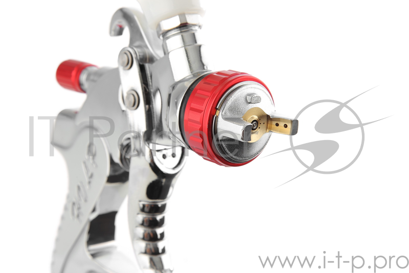 Краскопульт для компрессора QE 770-834 верхний бачок 0.6л сопло 1.4мм разъем EURO, ПРОФИ