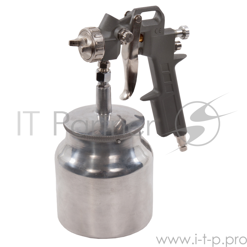 Краскопульт для компрессора QE 770-827 нижний бачок 0.75л сопло 1.5мм разъем EURO