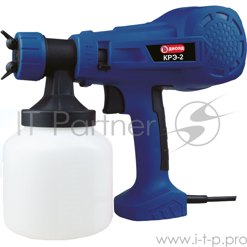 Краскопульт ДИОЛД КРЭ-2 400Вт 700мл/мин вмест.800мл сопло2.6мм 290х120х250мм 1.4кг