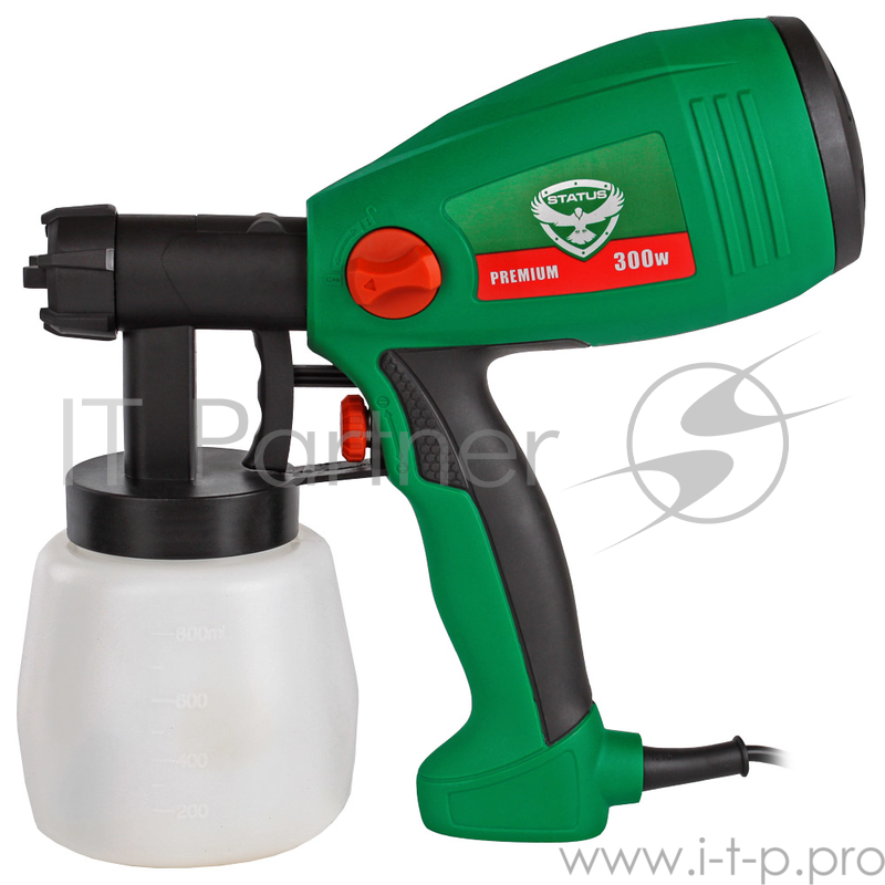 Краскораспылитель STATUS SP 300 300Вт 140г/мин 0.1-0.2 бар 0.7л