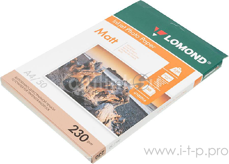 Бумага LOMOND 0102016 Матовая бумага 1х А4, 230г/м2, 50л