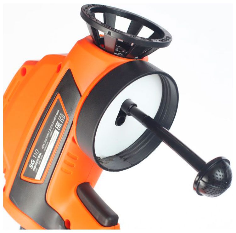 Краскопульт PATRIOT SG110 гибкая насадка, 110 Вт., 60 DIN/сек, 300 мл/мин. Резервуар: 800 мл