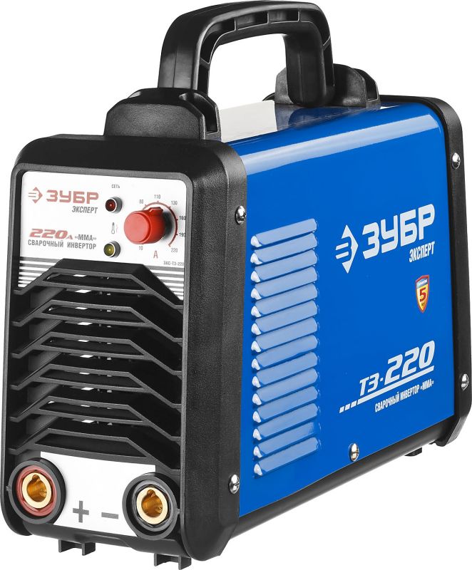 Инвертор ЗУБР ЭКСПЕРТ ЗАС-Т3-220 220В 220А MMA IGBT 64кг