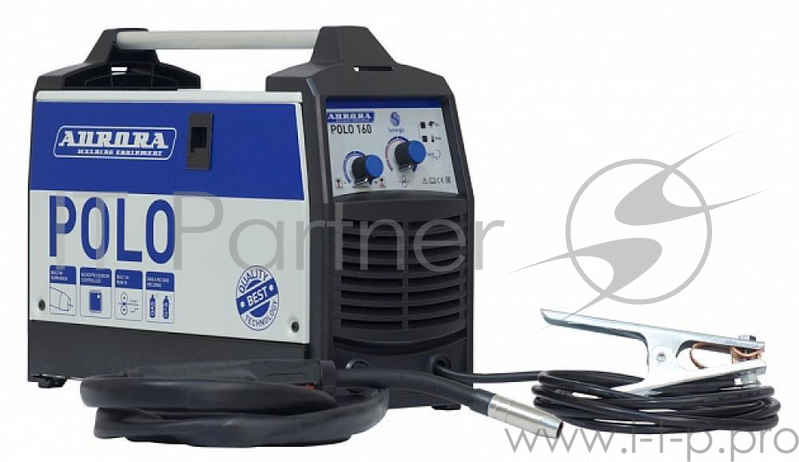 Сварочный синергетический полуавтомат AURORA POLO 160 IGBT 4,9 кВт, 220В, 0.6-0.8 мм, 5,5 кг