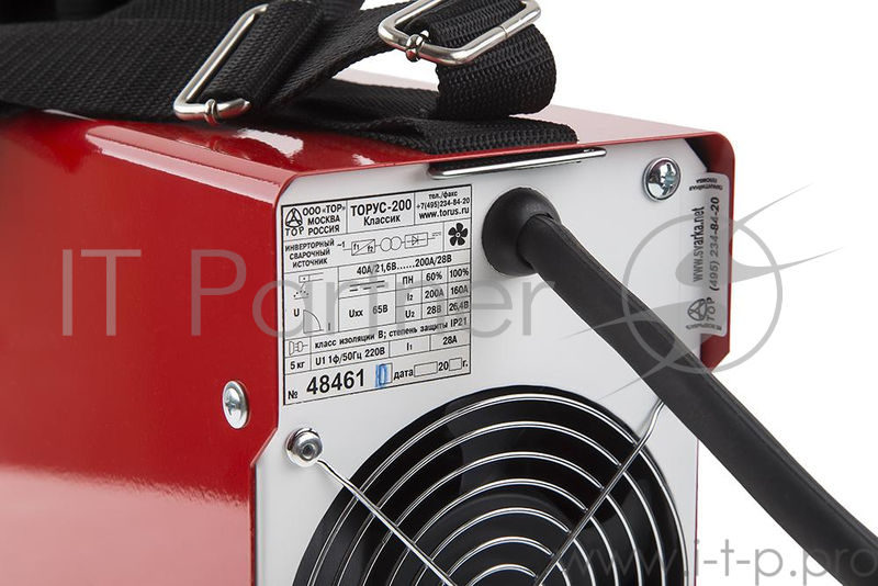 Инвертор сварочный ТОРУС 200+КОМПЛЕКТ 165-242В 6.2кВт 30-200А 2.0-5.0мм ПВ60% провода