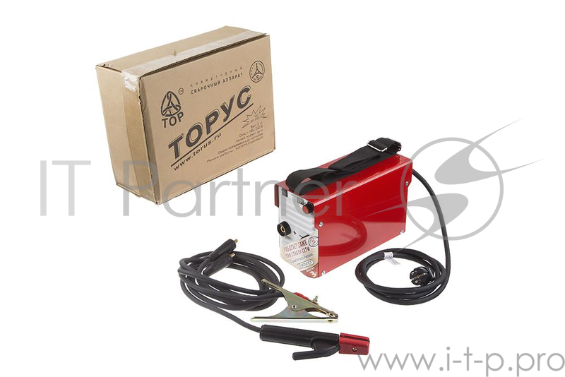 Инвертор сварочный ТОРУС 200+КОМПЛЕКТ 165-242В 6.2кВт 30-200А 2.0-5.0мм ПВ60% провода