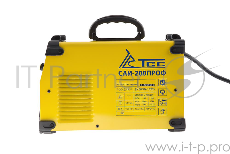 Сварочный аппарат ТСС САИ-200ПРОФ инвертор 8.7кВт 220В 30-200А ПВ80% 7кг