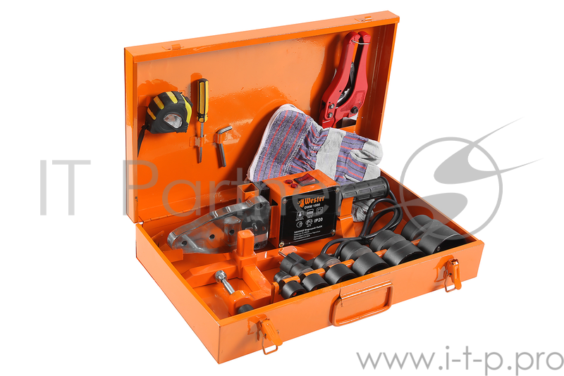 Аппарат для сварки ПП труб WESTER DWM1500 1500 Вт, с 6-ю насадками