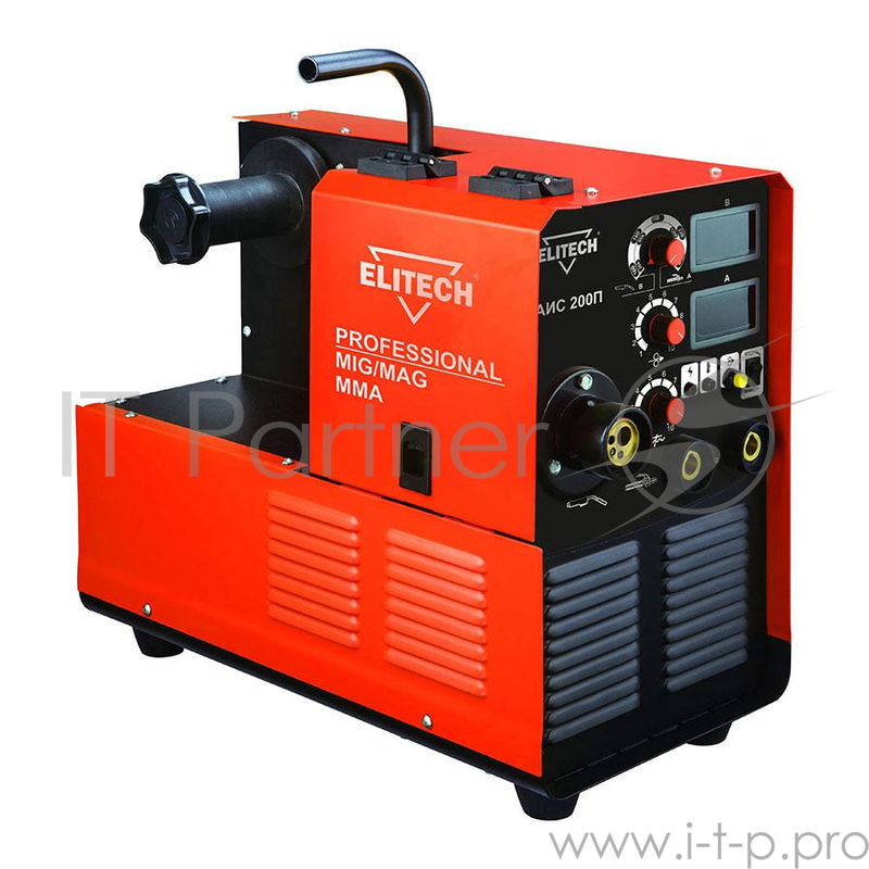 Инвертор ELITECH АИС 200П (163346) инвертер 190-240в 5.7кВт 40-200a MIG/MAG 20-160аmma пв=200а/60%