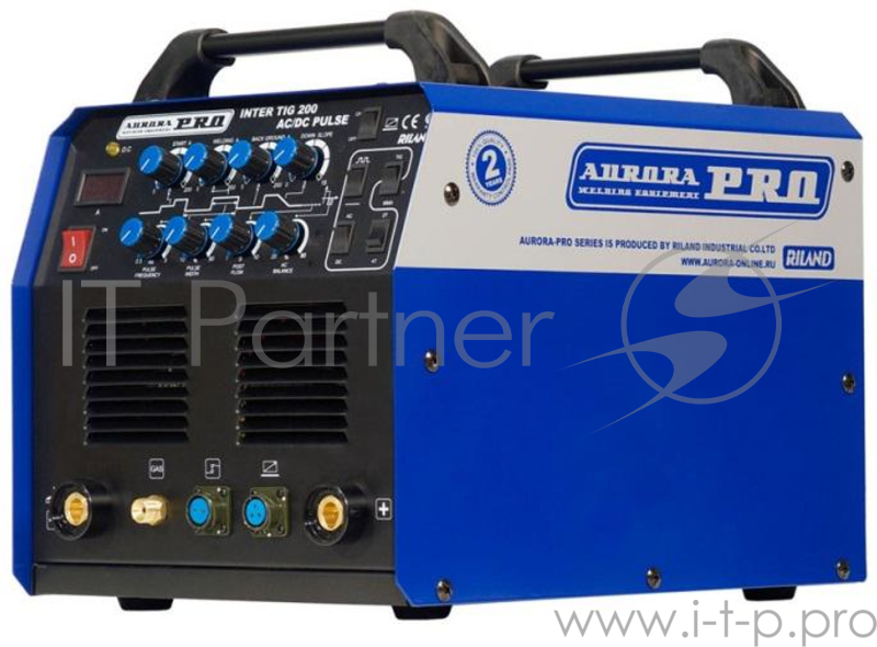 Инвертор сварочный AURORA PRO INTER TIG 200 AC/DC PULSE Mosfet 6.2кВт 220В TIG/MMA 10-200А