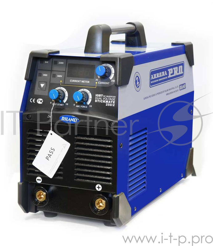 Инвертор сварочный AURORA PRO STICKMATE 250/2 IGBT 11000/17100ВА 220В/380В 20-190/20-250А 15.5кг