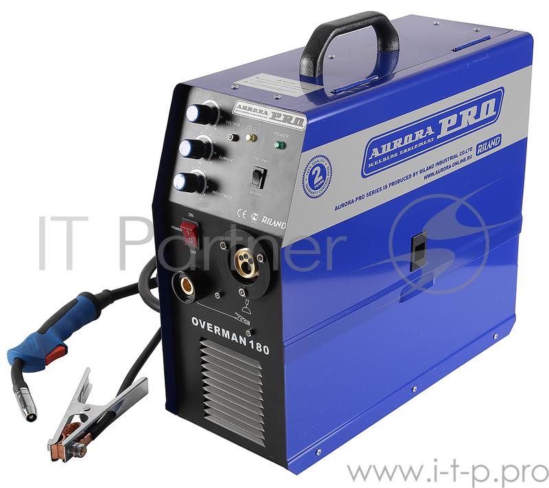 Сварочный полуавтомат AURORA PRO OVERMAN 180 Mosfet 4.7кВА 220В 40-175А 0.6-1мм 15кг