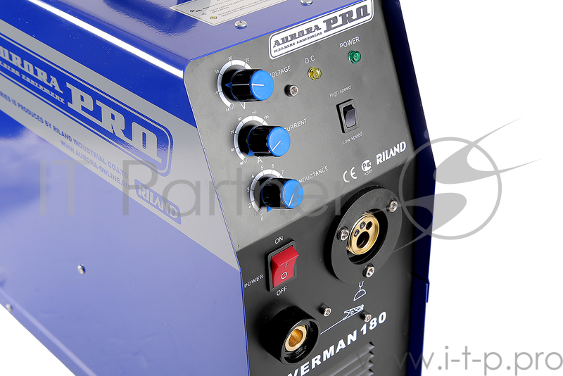 Сварочный полуавтомат AURORA PRO OVERMAN 180 Mosfet 4.7кВА 220В 40-175А 0.6-1мм 15кг