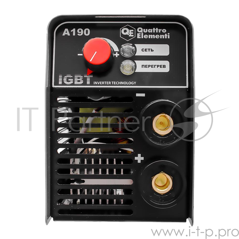 Инвертор QUATTRO ELEMENTI A 190 190 А, ПВ 60%, до 4.0 мм, 3.6 кг, 160-240 В