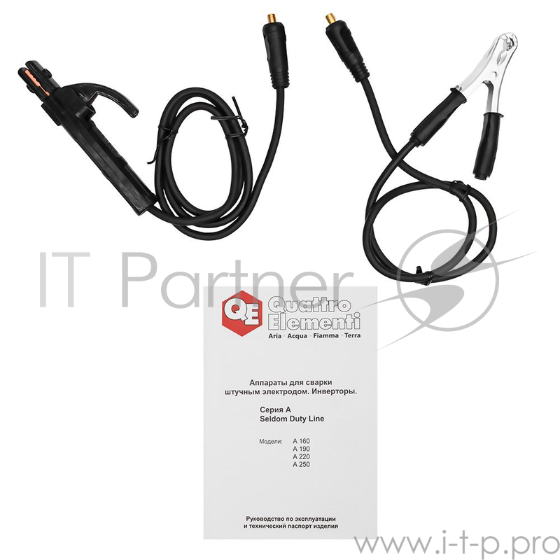 Инвертор QUATTRO ELEMENTI A 190 190 А, ПВ 60%, до 4.0 мм, 3.6 кг, 160-240 В
