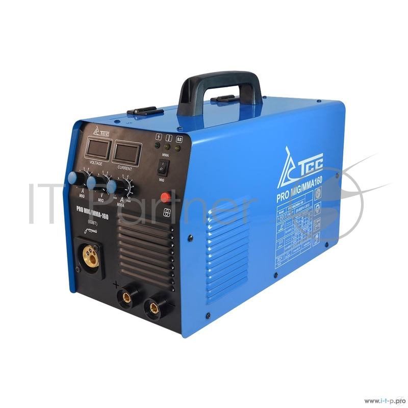 Сварочный инвертор ТСС ТСС PRO MIG/MMA-160 {Гар срок (мес): 12 Масса, кг: 13,9 Свар. ток. ММА, А: 20-160 Напряжение сети: 220В±15% Диаметр электрода, мм: 1.6-4 Свар. ток. MIG, А: 25-160