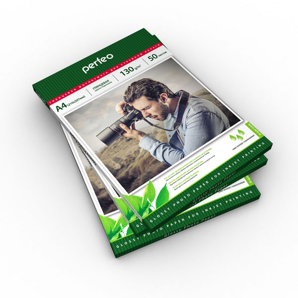 фотобумага Perfeo PF-GLA4-130/50 Бумага Perfeo глянцевая 50л, А4 130 г/м2