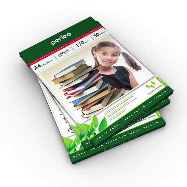 фотобумага Perfeo PF-GLA4-170/50 Бумага Perfeo глянцевая 50л, А4 170 г/м2