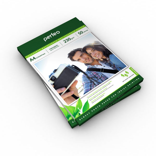 фотобумага Perfeo PF-GLA4-230/50 Бумага Perfeo глянцевая 50л, А4 230 г/м2