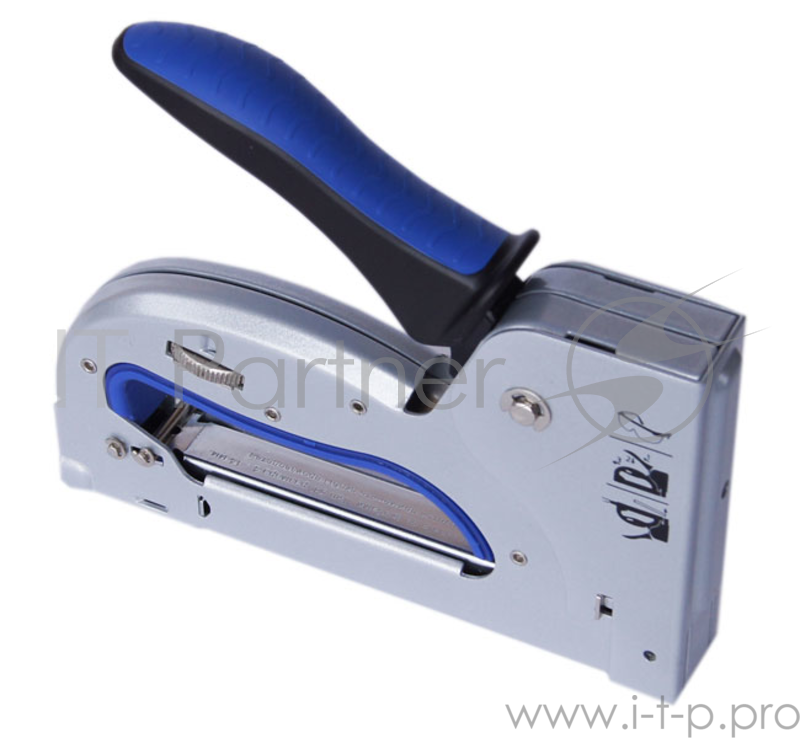 Степлер EUROTEX 032305-002 металлический с обрезиненной ручкой тип скобы №53 4-14мм ресурс 35000уд.