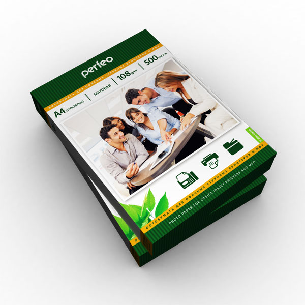 фотобумага Perfeo PF-MTA4-108/500 Бумага Perfeo матовая , А4 108 г/м2, 500 л