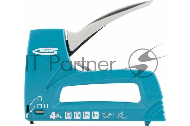 Степлер GROSS 41005 мебельный универс (Universell 4) пласт 4-функц тип скобы №53 36 300 500 8-14мм