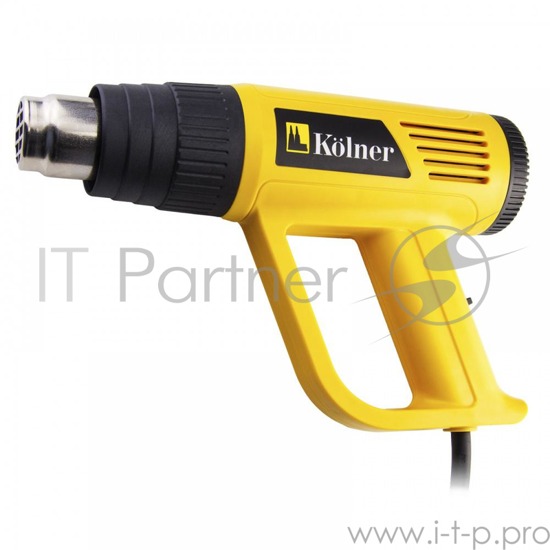 Фен технический Kolner KHG 2000 (10 шт) 2000 Вт, производительность 150/300/500 л/мин, температурные режимы 25/250/500 градусов, 4 насадки