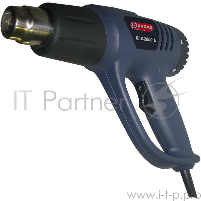 Фен ДИОЛД ВГВ-2000 Е/6 2000Вт 2реж. 70-250/70-450°С 500/500л/мин 260х80х210мм 0.7кг
